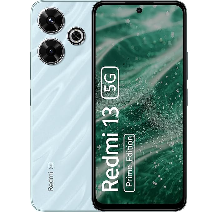 Redmi 13 5G Prime Edition, Hawaiian Blue, 8GB+128GB | India Debut SD 4 Gen 2 AE | 108MP Pro Grade Camera | 6.79in Largest Display in Segment